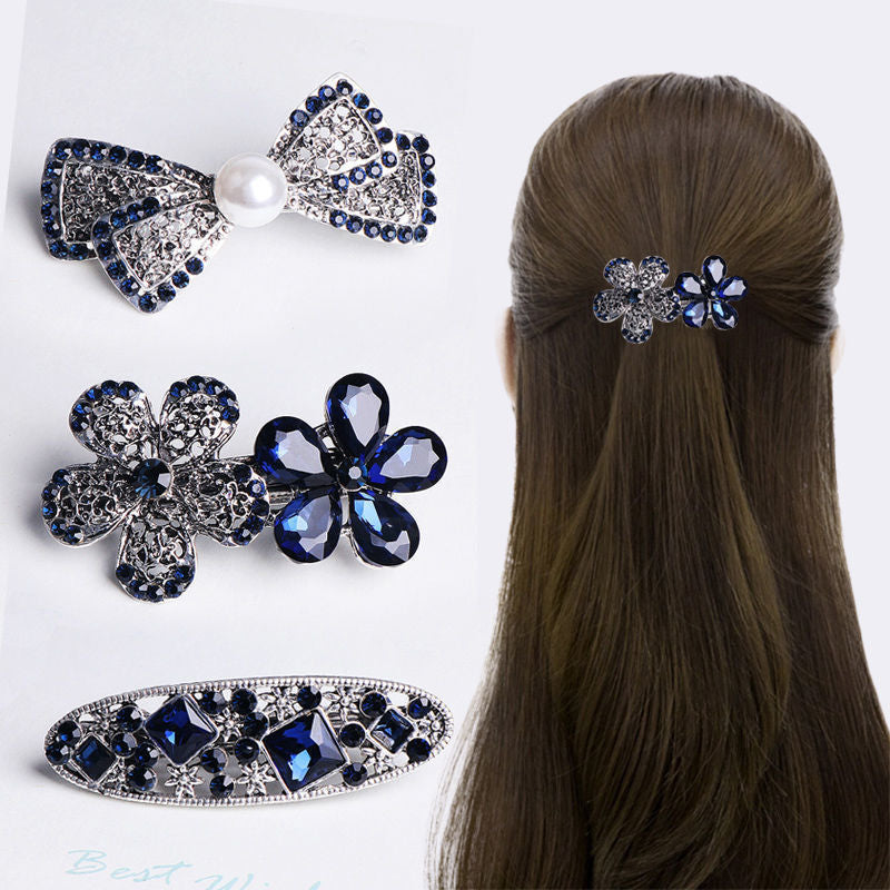 Korean headgear rhinestone large ponytail hairpin