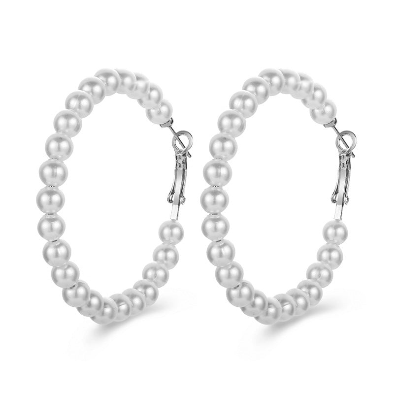 Retro Ins Style Artificial Pearl Earrings