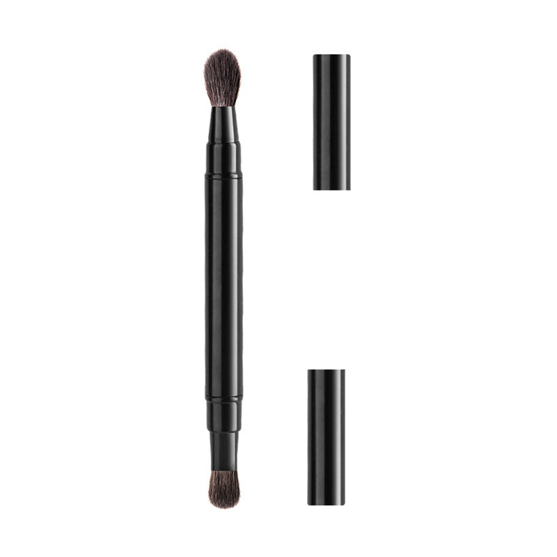 Brocha para mezclar sombras de ojos retráctil portátil de doble cabezal