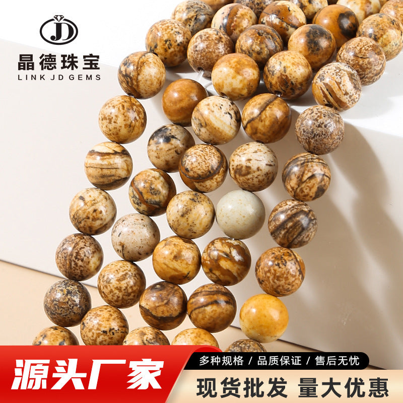 Picture stone loose beads DIY jewelry accessories beads