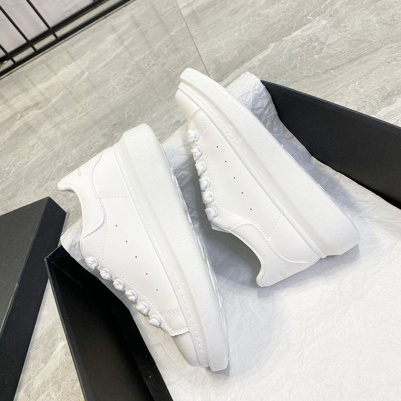 Thick-soled white shoes for men and women casual sports shoes