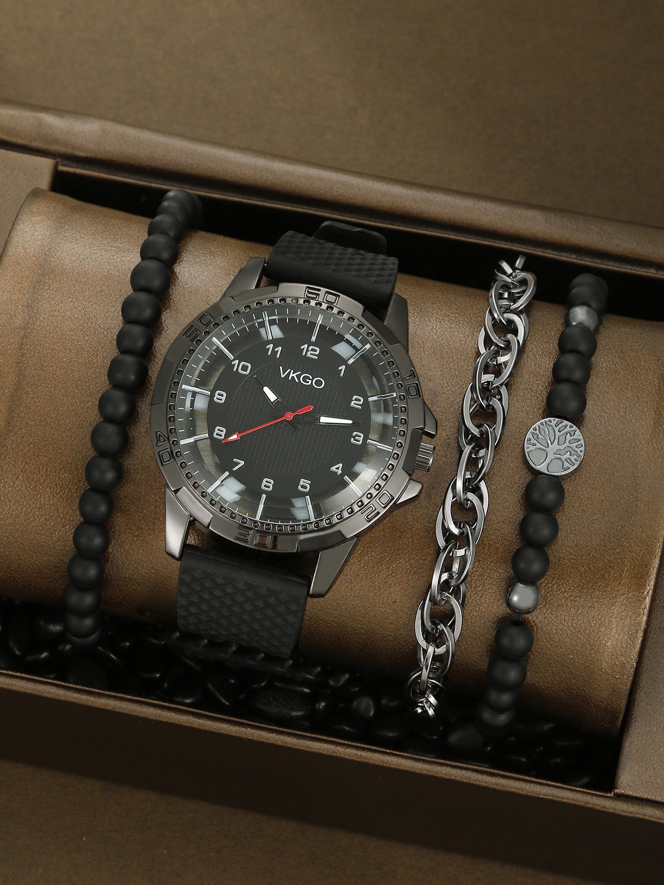 Men's Sports Bracelet Set Quartz Watch