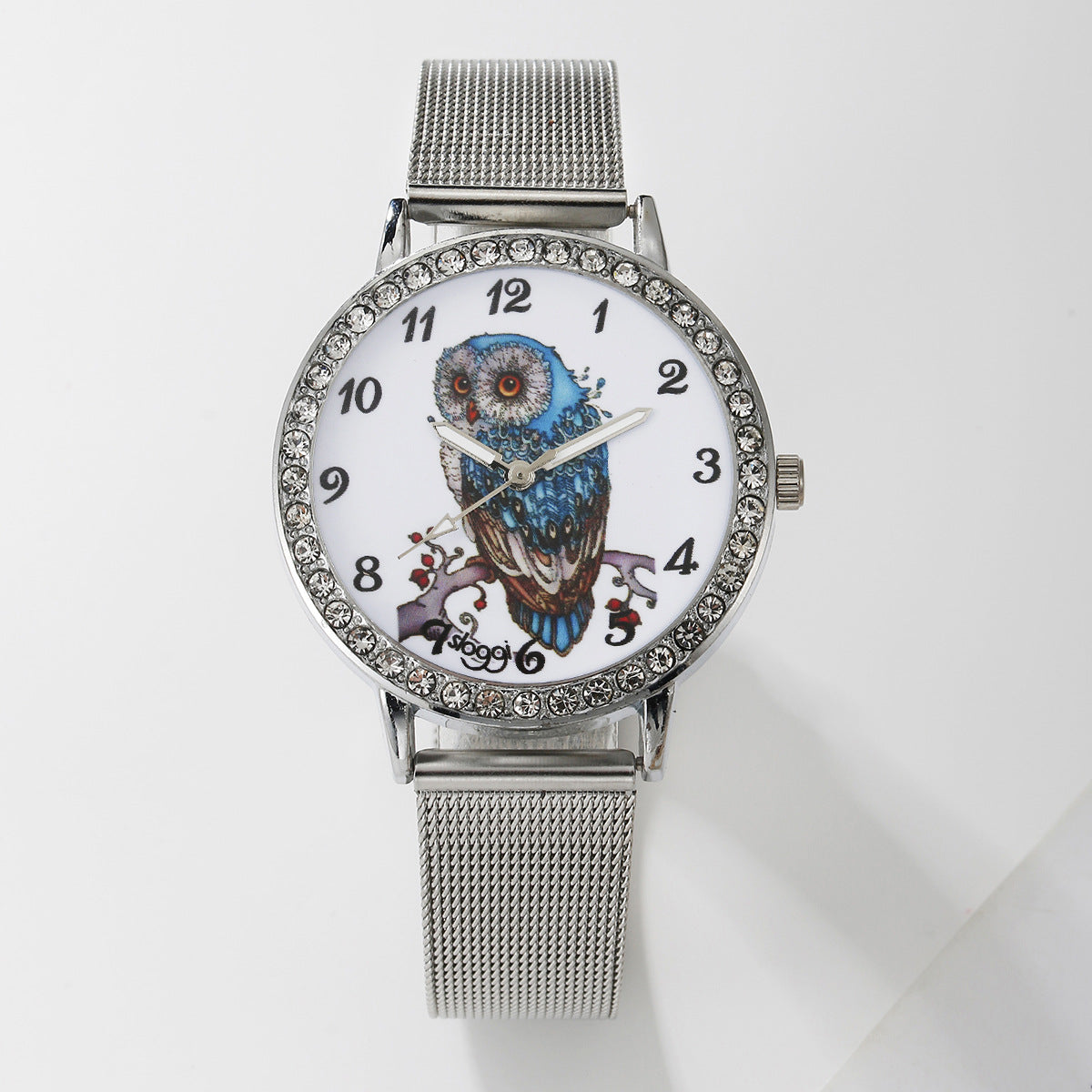 Owl Pointer Quartz Watch Jewelry Set