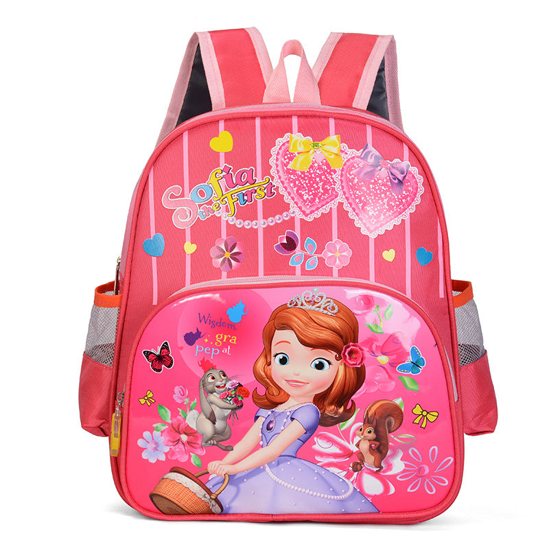 Mochila estampada para alumnos de primaria.