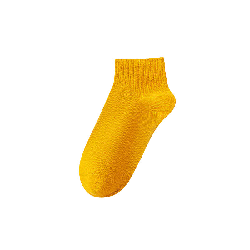 Calcetines tobilleros transpirables de algodón para hombre de primavera-otoño-verano