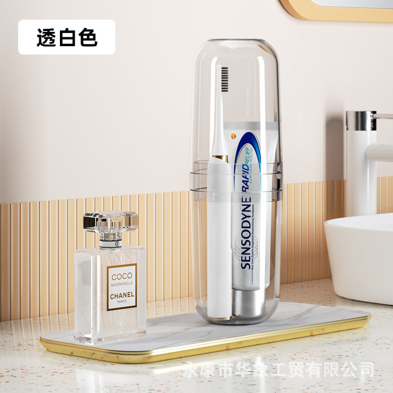 Storage travel mouthwash cup