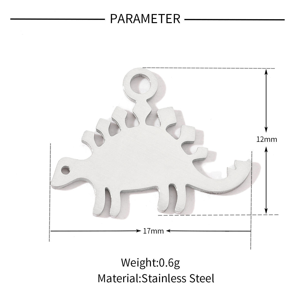 20 pcs/pack frog elephant bat titanium steel DIY pendant