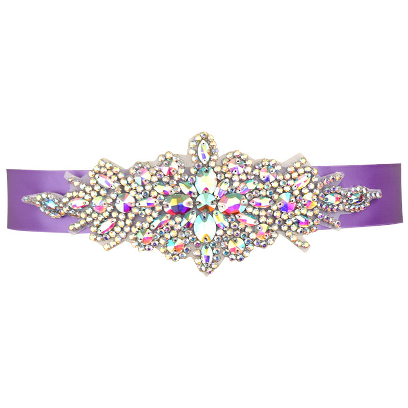 Rhinestone Decal Pearl Belt