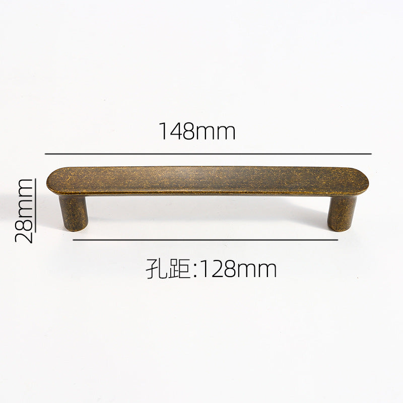 Anti-collision curved cabinet door handle