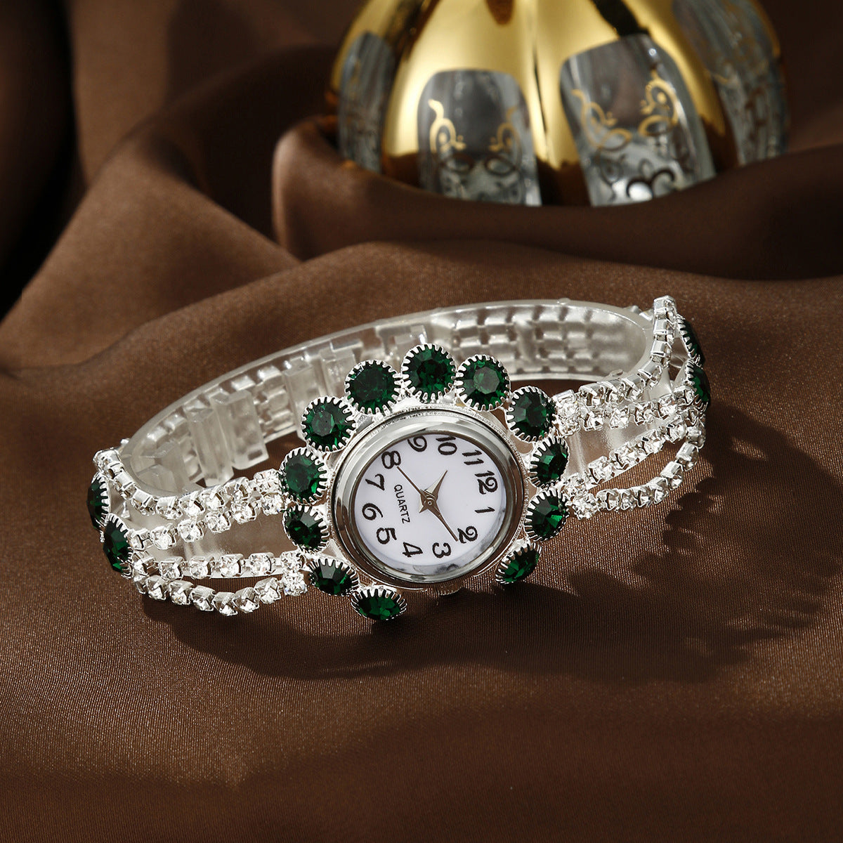 Watch Women's Rhinestone Jewelry Set