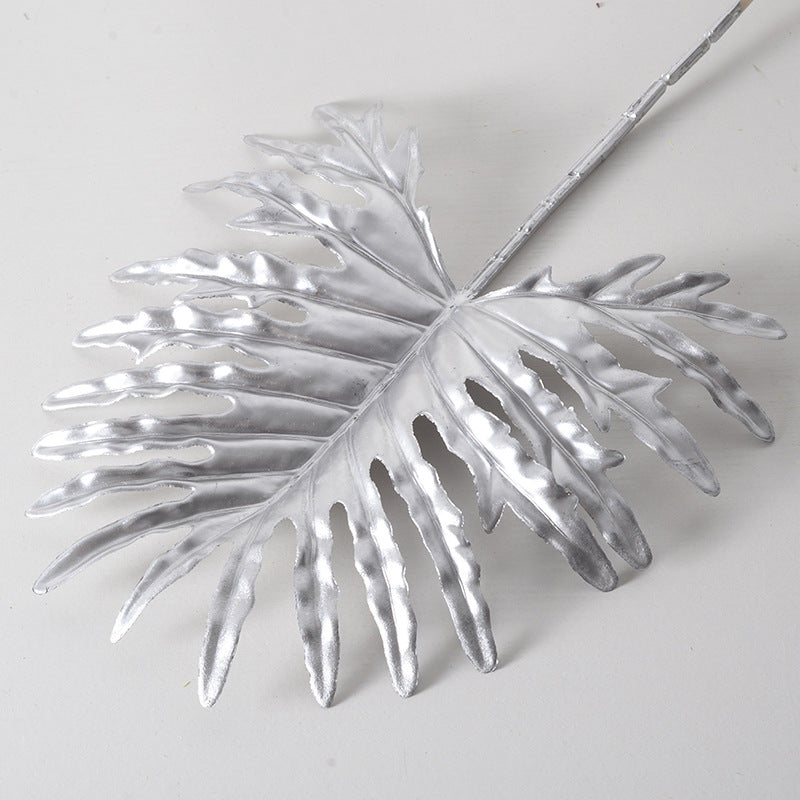 Silver flower arrangement artificial flowers