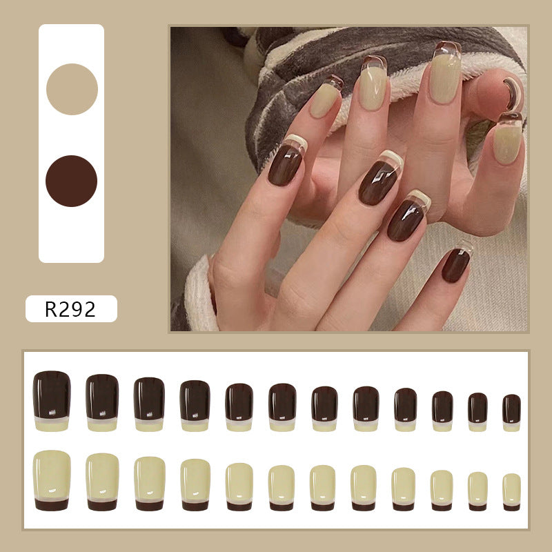 Wearable Removable Fake Nail Stickers Short Long