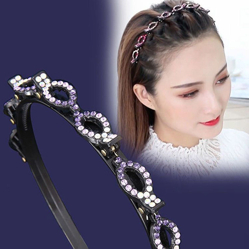 Rhinestone headband disc hair accessories