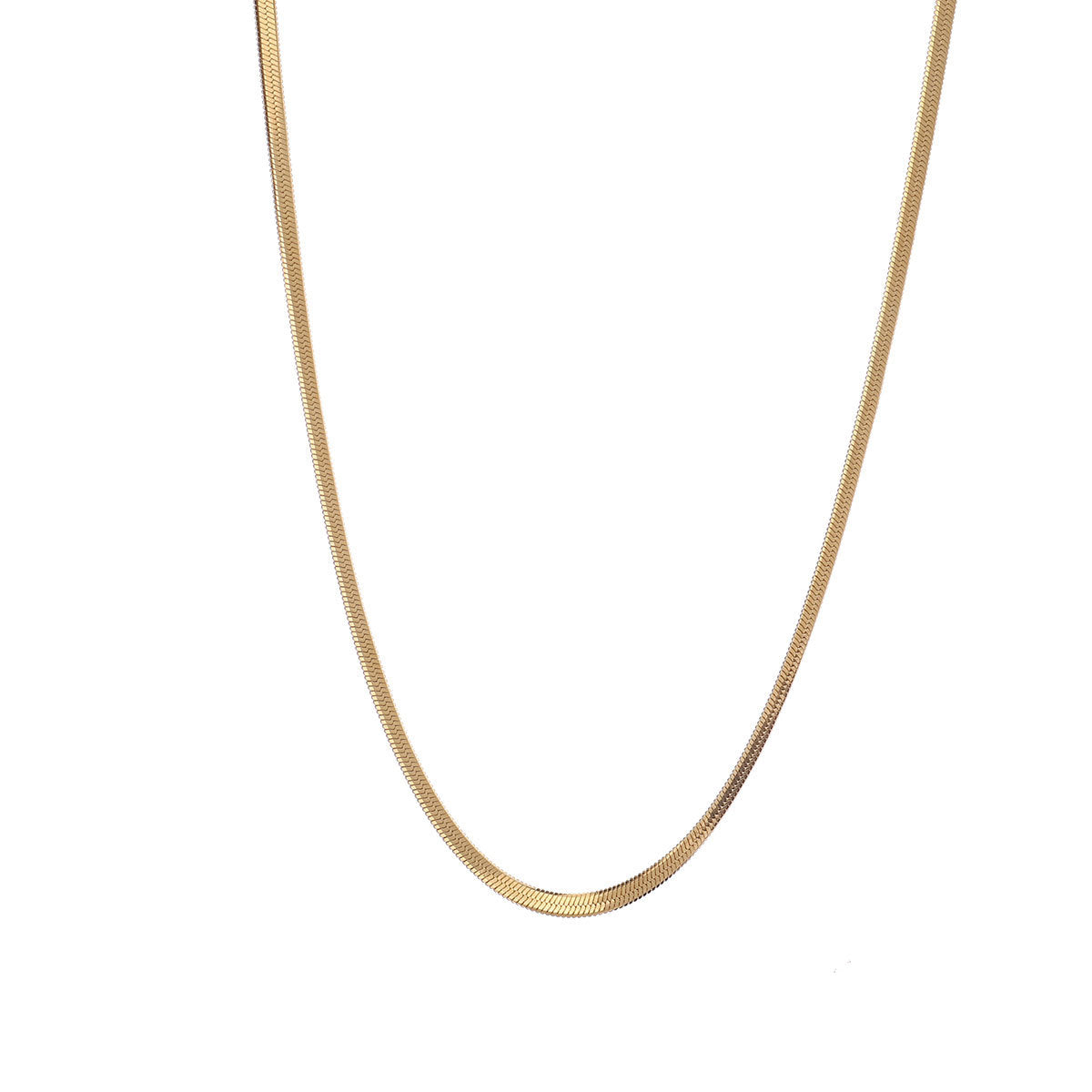 Paquete de 100 cadenas de acero de titanio de 3 mm y oro de 18 quilates, 45 + 5 cm