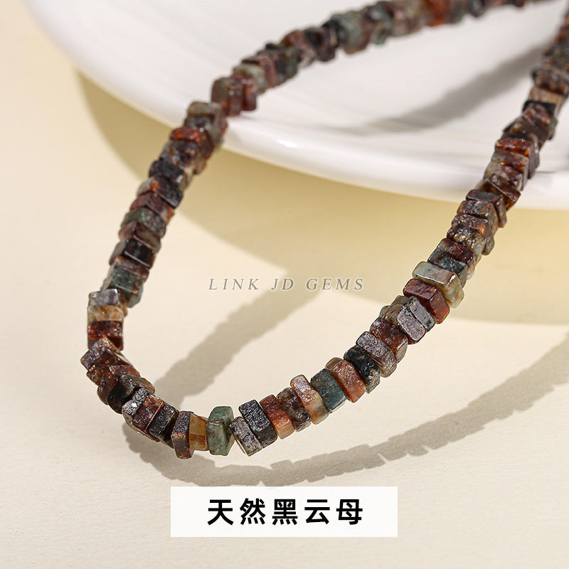 2 * 4Mm natural stone square spacer beads