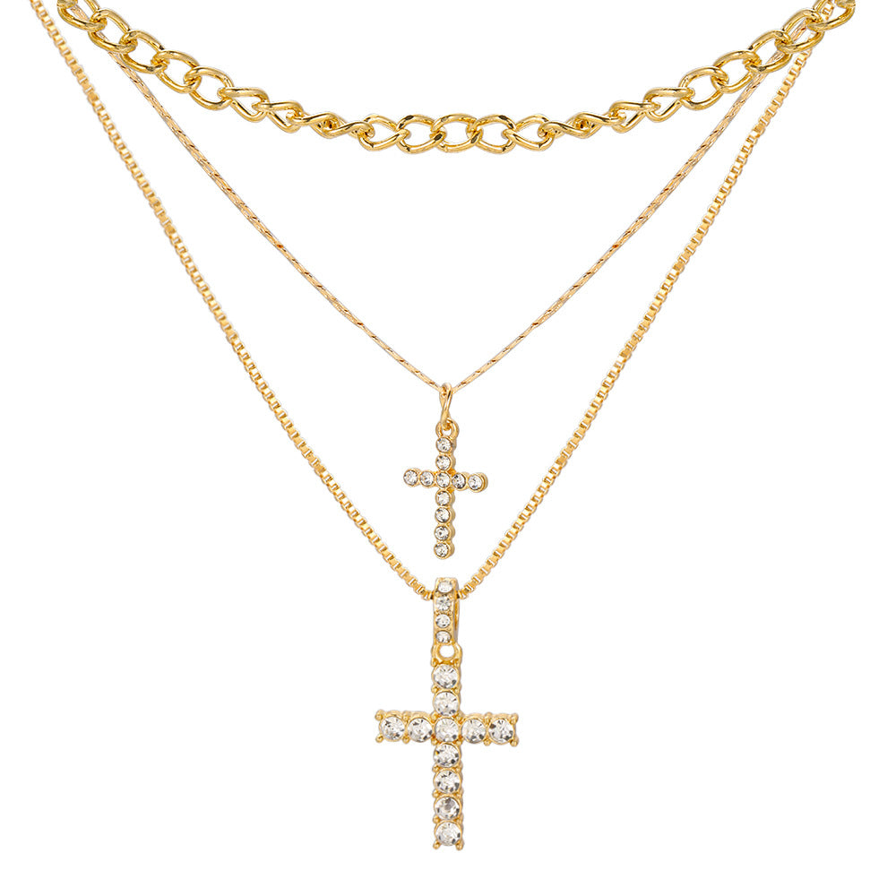 Diamond Cross Pendant Necklace