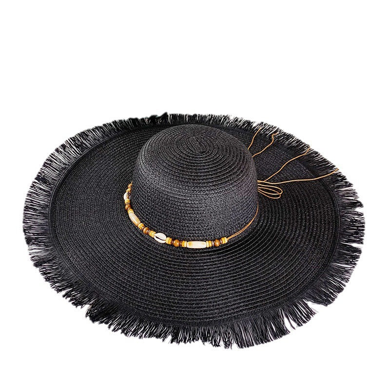 Summer UV Protection Wide-Brim Straw Hat New Sun Hat