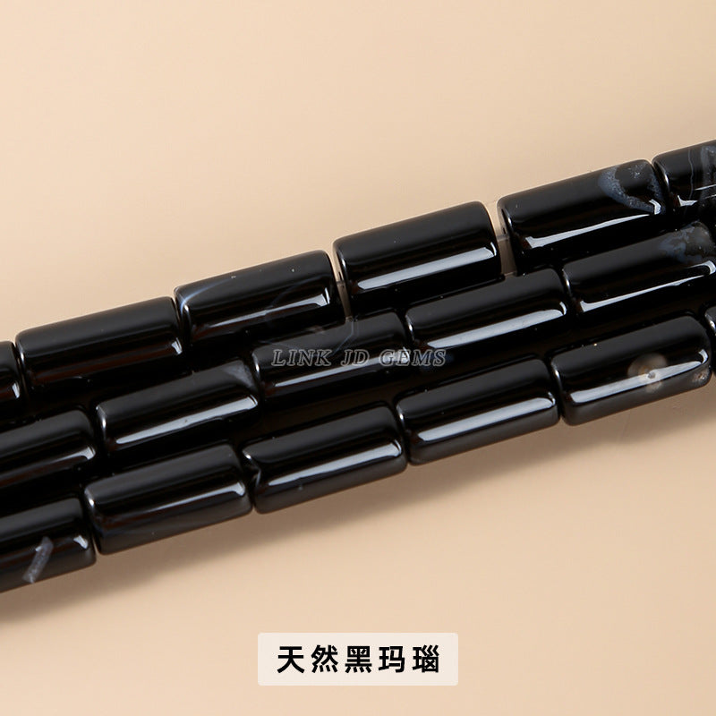 8 * 15Mm agate round tube beads