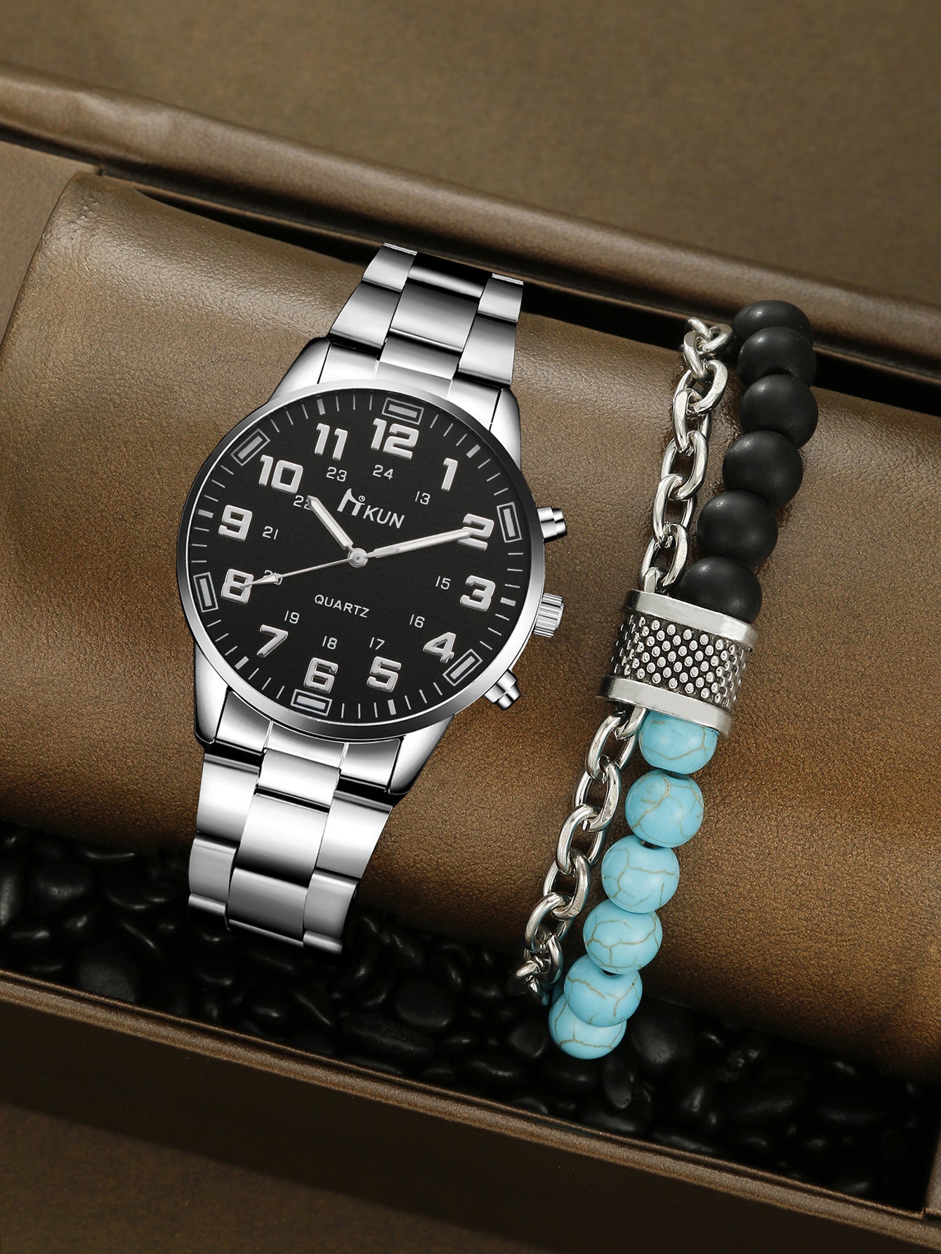 Watch Beaded Rudder Colorful Bracelet Set