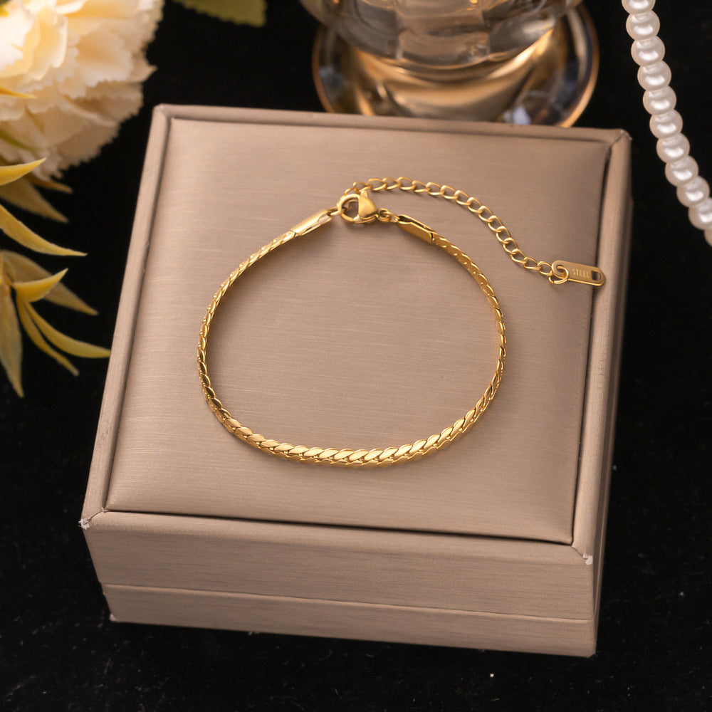 18K Gold Titanium Steel Bracelet