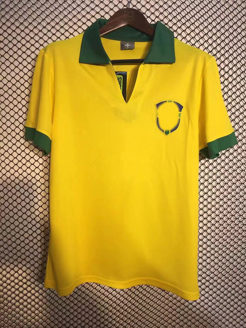 1957 Brazil Retro Garrincha Pel¨¦ Home/Away Thai Jersey