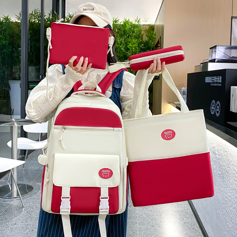 Waterproof backpack with large capacity, school bag