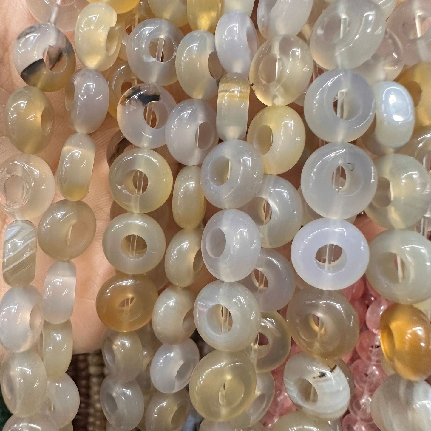 4*10mm straight hole large hole beads