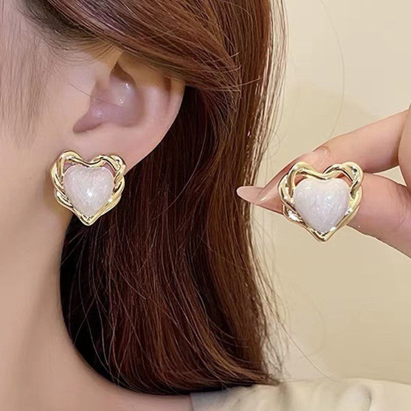 Unique love ear needle woman