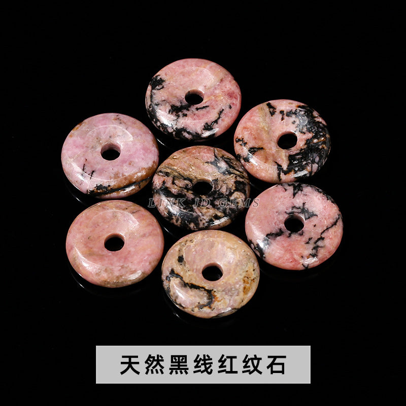 Accesorios de hebilla de seguridad de jade natural de 12 a 16 mm