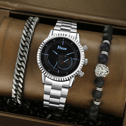 Watch Creative Personality Alloy Bracelet Set