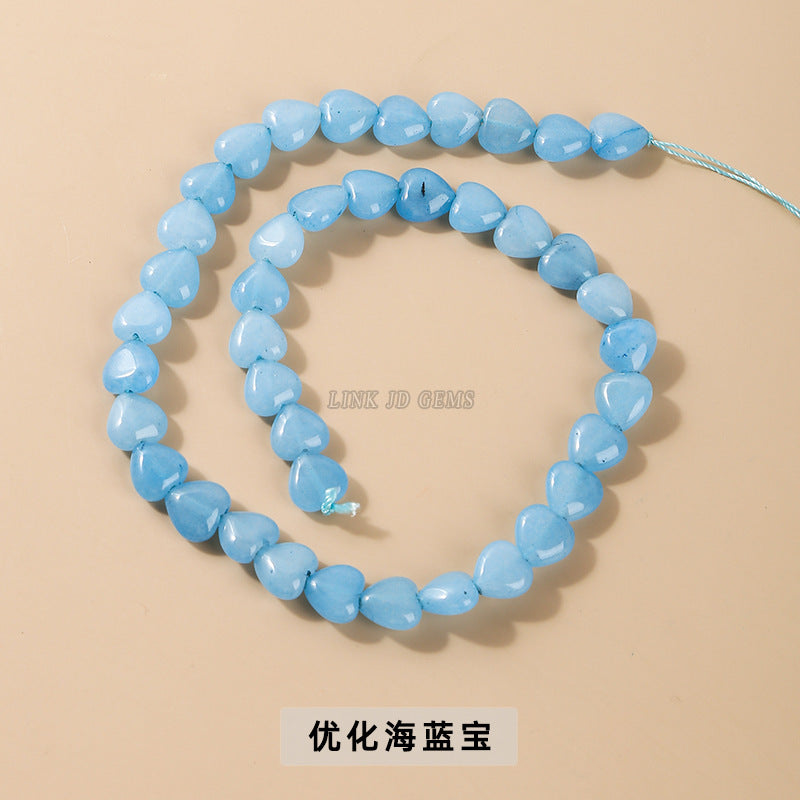 10 * 4Mm peach heart loose beads
