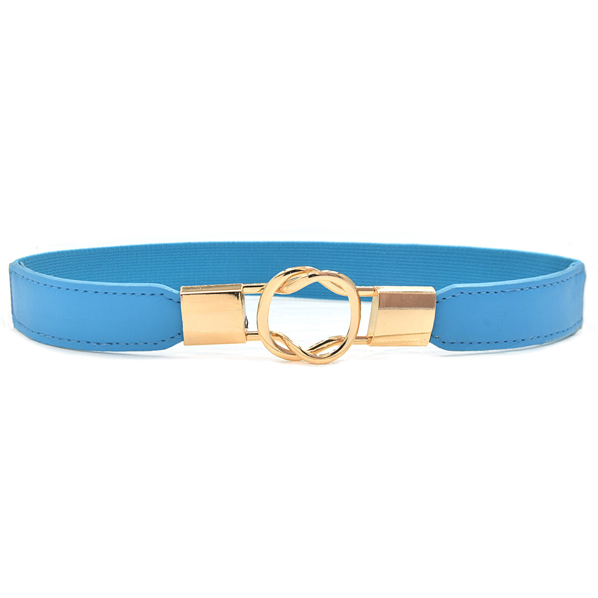 Gold buckle thin belt