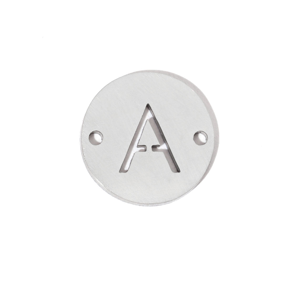 20 pcs/package steel color 26 letters titanium steel fittings