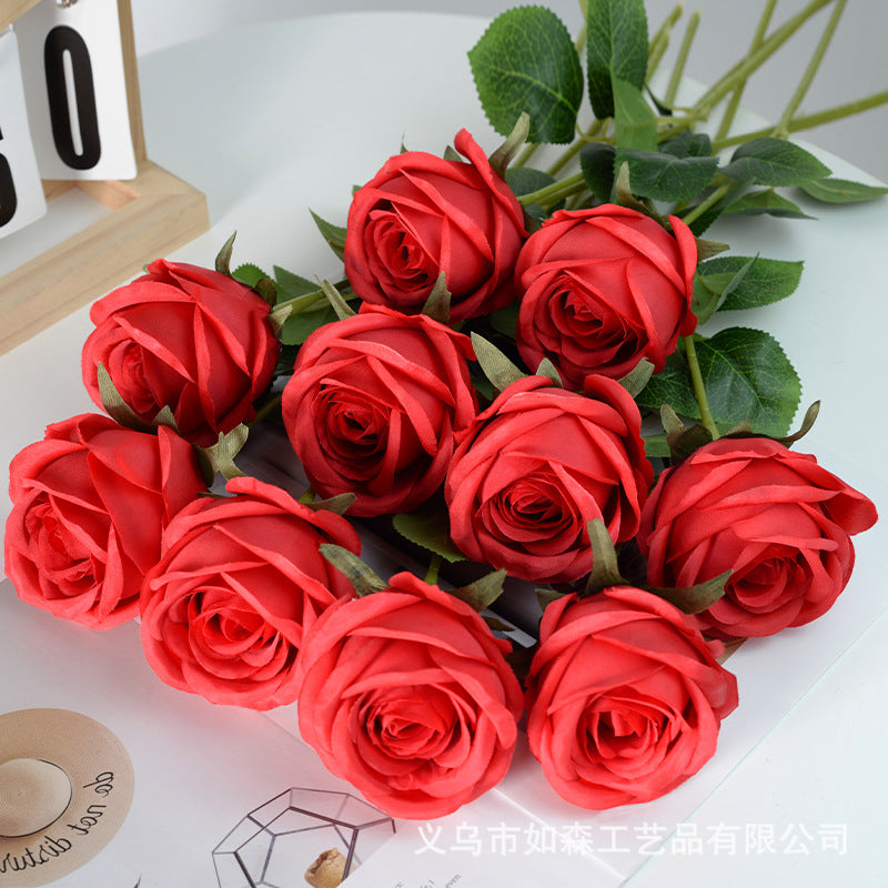 Simulation Royal Rose Silk Fabric Artificial Flower