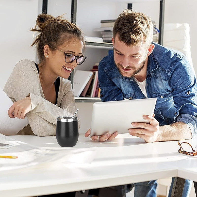 12Oz Spray Egg Wine Glass