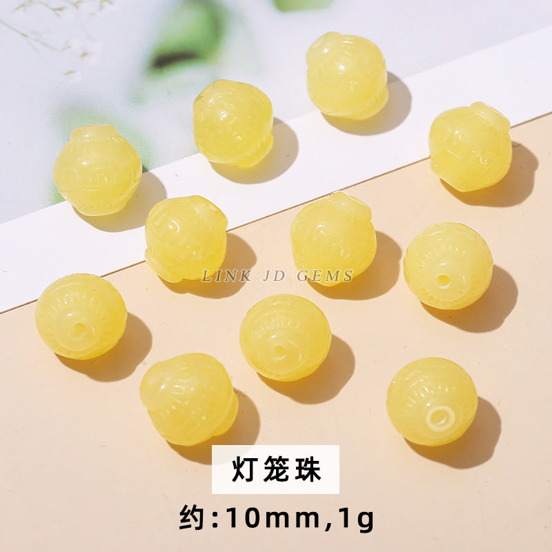 Second-generation beeswax lotus root slices flower love-shaped cross pendant