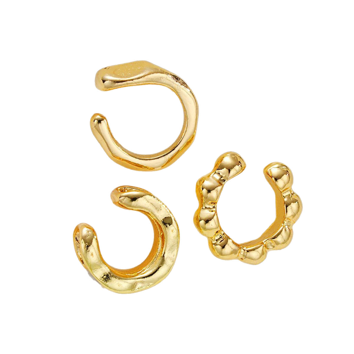 C-Shaped Rhinestone Ear Cuff