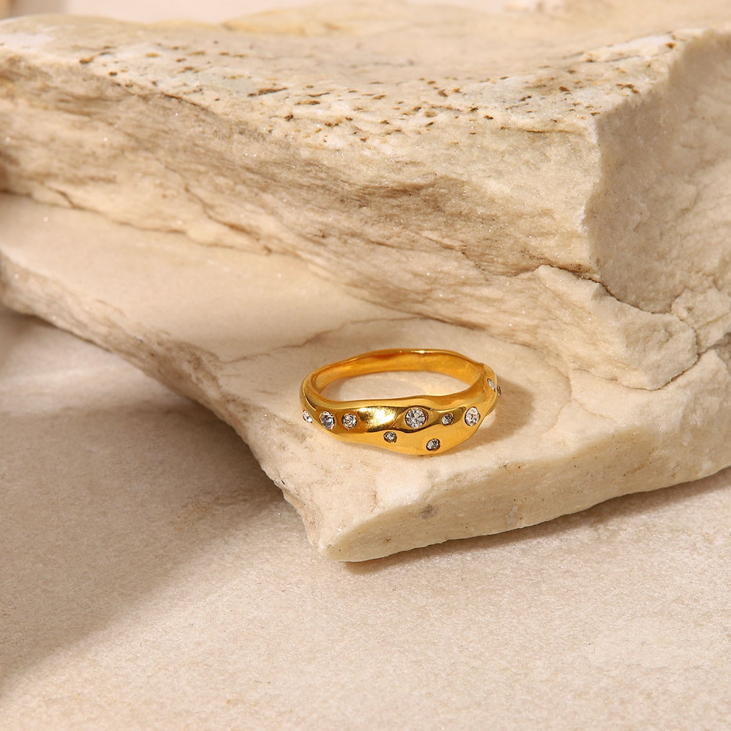 ring starry sky zircon