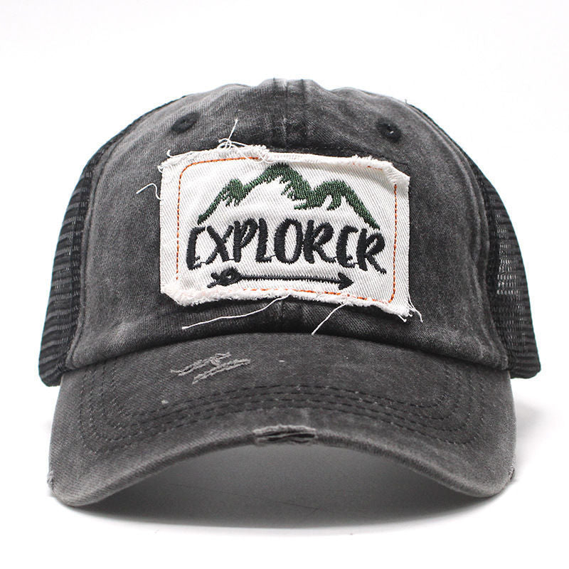 Vintage Embroidered Explorer Cap