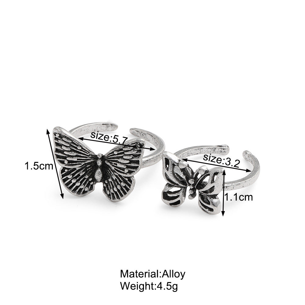 Trendy joint ring set 2 pieces