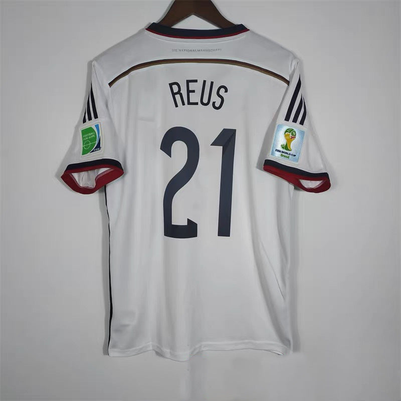 Retro 2014 Alemania Inicio Götze 13 Möller 11 Kroos Reus Clásico Retro