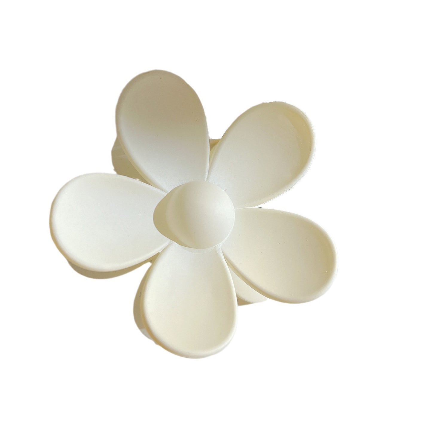 Beige Flower Shark Hair Clip for Women