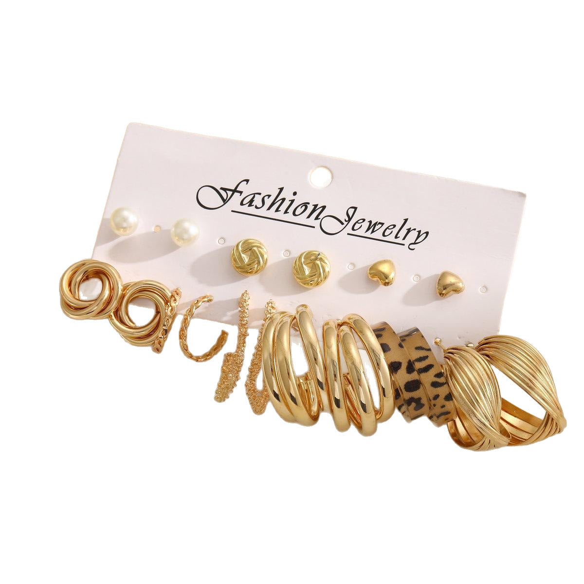 Geometric Twist Stud Earrings