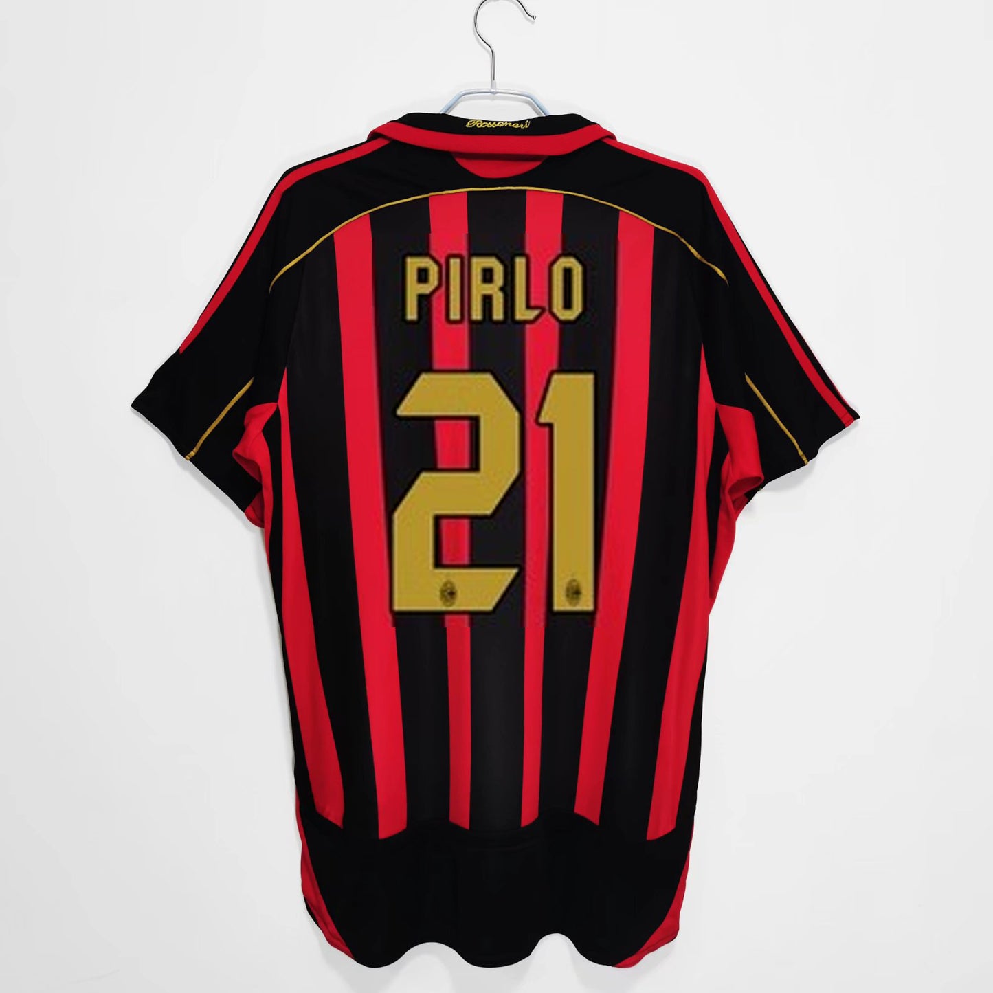 Camiseta retro de manga corta de local y visitante del AC Milan 06-07