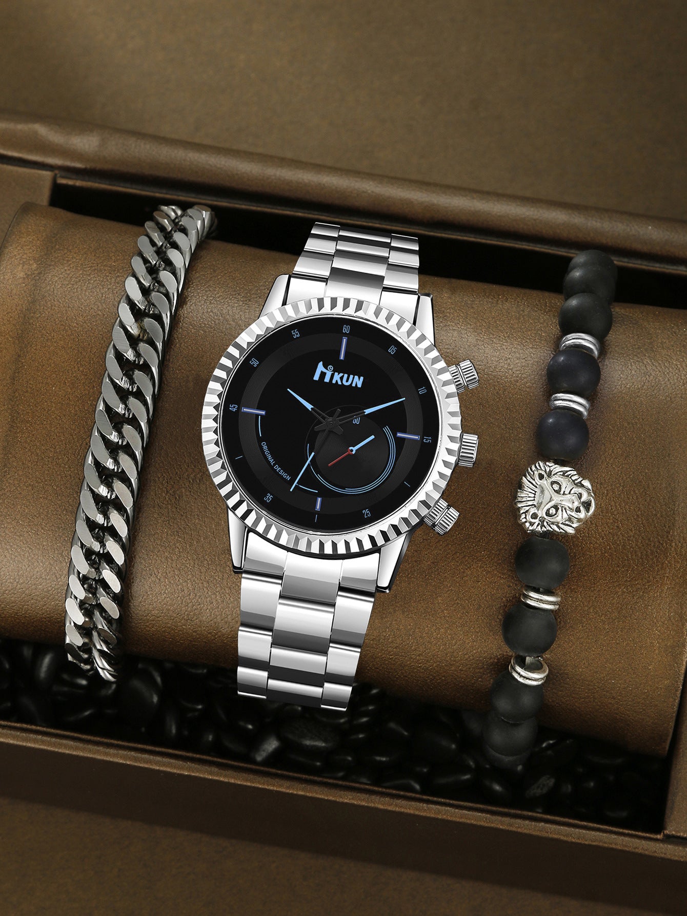 Watch Creative Personality Alloy Bracelet Set