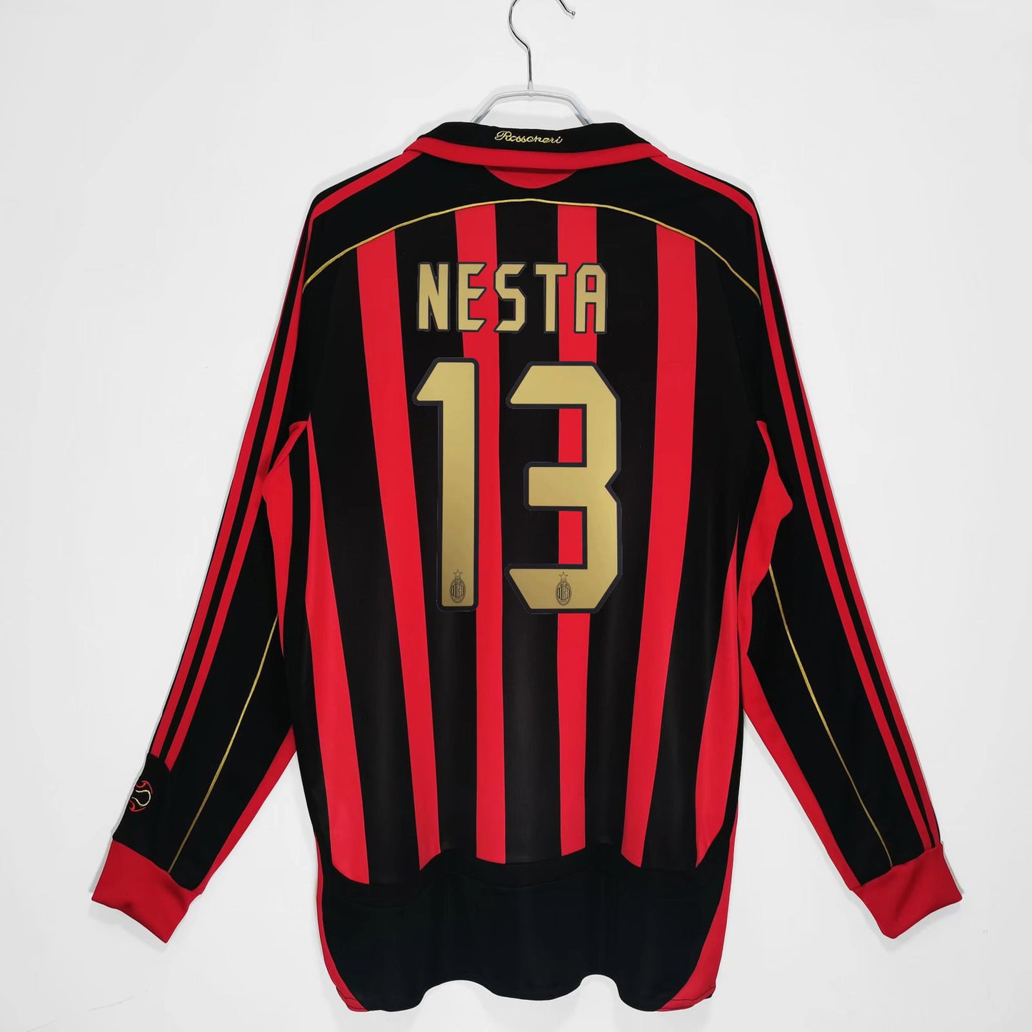 Camiseta retro de manga corta de local y visitante del AC Milan 06-07