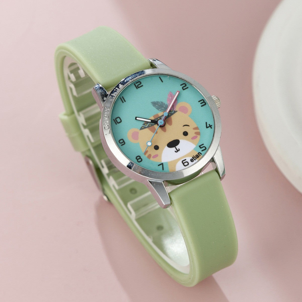 Silicone watch unicorn women's jewelry set