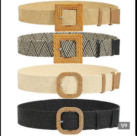 5 cm wide wooden buckle waist seal