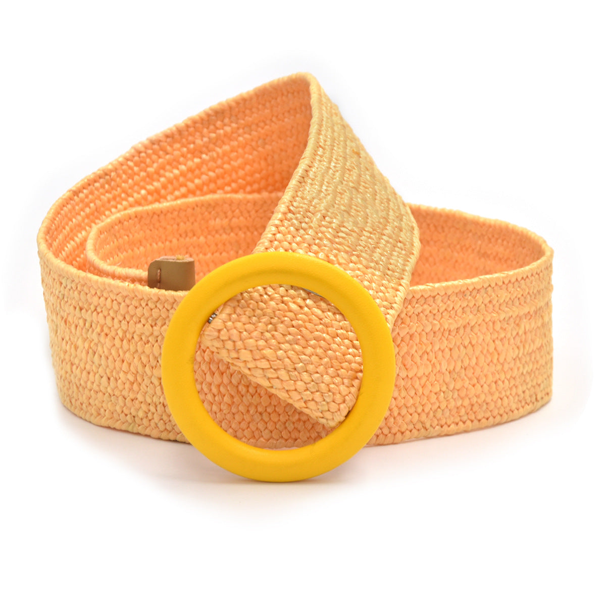Simple versatile round buckle belt