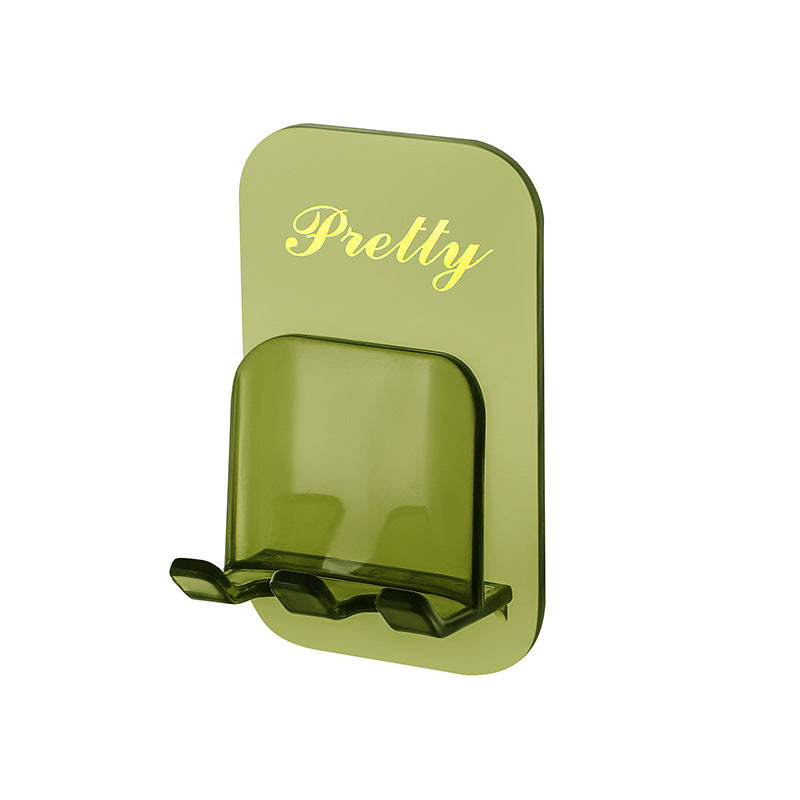 Portacepillos de dientes translúcido y organizador de vasos para enjuague bucal